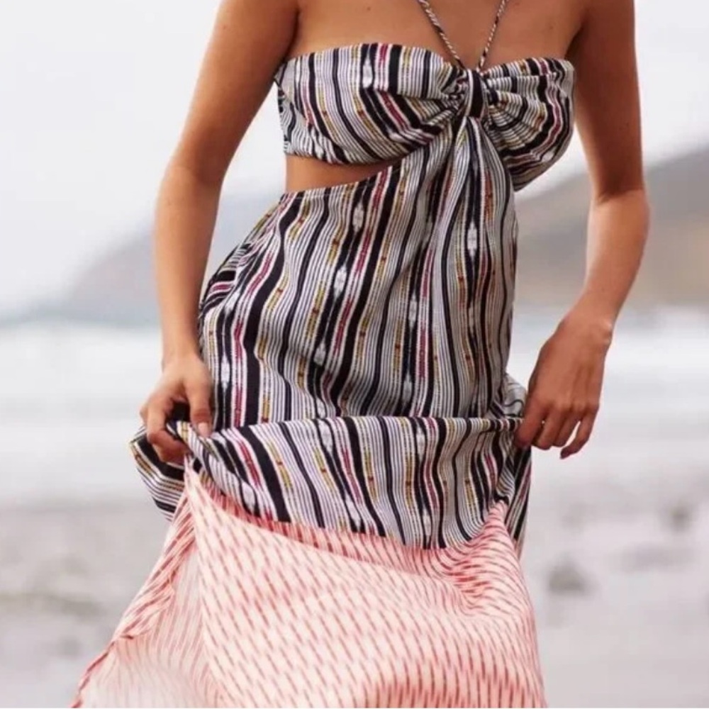 •ANTHROPOLOGIE• bare cutout maxi dress